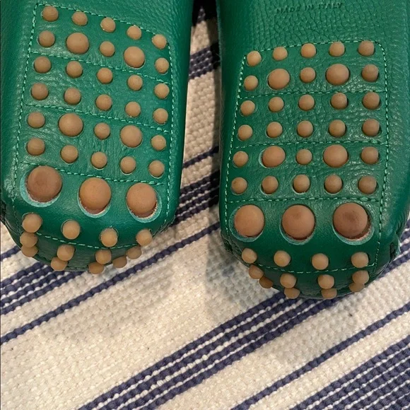 EUC M. Gemi The Pastoso Tumbled Leather Driving Loafers in Jewel Green Size 37 - Picture 10 of 12